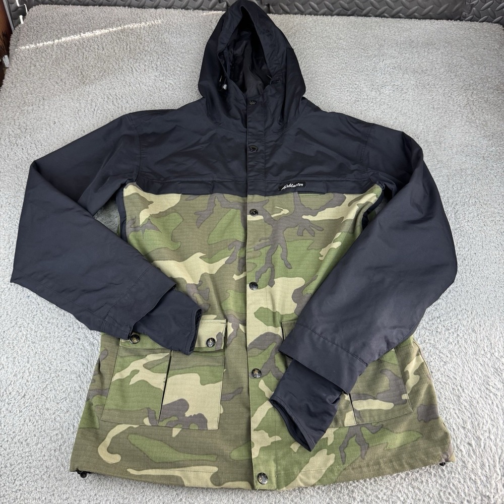 Airblaster Jacket Mens Large Camo Jed Anderson Hooded Ski Snowboard Parka